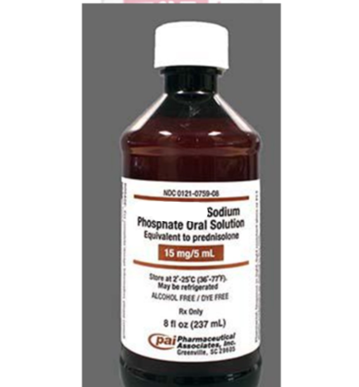 <p>Brand: OraPred</p><p>Class: Corticosteroid</p><p>Indication: Anti-inflammatory</p><p>Schedule: NCLM</p>