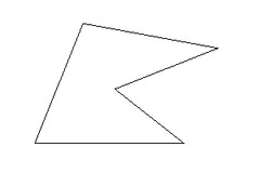 <p>A polygon that has at least one interior angle greater than 180 degrees.</p>