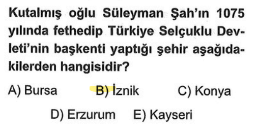 <p>Devletin kurucusu Süleyman Şah, İstanbul'a çok yakın olan İznik'i fethederek burayı ilk başkent yapmıştır.</p><p>"İlk İz, İznik"</p>