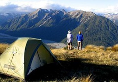 <p>to camp</p>