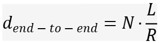 <p><span style="background-color: inherit; line-height: 18px; color: windowtext;">Where:</span><span style="line-height: 18px; color: windowtext;">&nbsp;</span></p><ul><li><p class="Paragraph SCXO210283125 BCX0" style="text-align: left;"><span style="background-color: inherit; line-height: 18px; color: windowtext;"><strong>L</strong> = size of the packet in bits</span><span style="line-height: 18px; color: windowtext;">&nbsp;</span></p></li><li><p class="Paragraph SCXO210283125 BCX0" style="text-align: left;"><span style="background-color: inherit; line-height: 18px; color: windowtext;"><strong>R</strong> = transmission rate of each link in bps</span><span style="line-height: 18px; color: windowtext;">&nbsp;</span></p></li><li><p class="Paragraph SCXO210283125 BCX0" style="text-align: left;"><span style="background-color: inherit; line-height: 18px; color: windowtext;"><strong>N</strong> = number of links (hops) along the path</span><span style="line-height: 18px; color: windowtext;">&nbsp;</span></p></li><li><p class="Paragraph SCXO210283125 BCX0" style="text-align: left;"><span style="background-color: inherit; line-height: 18px; color: windowtext;"><strong>L/R</strong> = time to transmit one packet across one link</span><span style="line-height: 18px; color: windowtext;">&nbsp;</span></p></li></ul><p class="Paragraph SCXO210283125 BCX0" style="text-align: left;"><span style="background-color: inherit; line-height: 18px; color: windowtext;">So if you have 3 links, you pay the L/R delay <strong>3 times</strong> — once at each hop.</span><span style="line-height: 18px; color: windowtext;">&nbsp;</span></p>