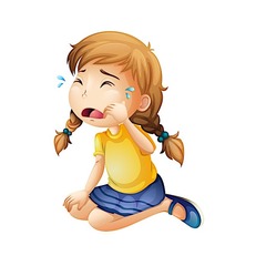 <p>gạt nước mắt đau khổ, khóc thảm thiết</p><p>(Princess, why do you ___?)</p>