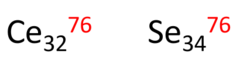 <p>Is this an isotope, isobar, or isotone?</p>
