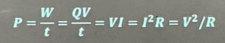 <p>• The time rate at which charged Q is forced to move by the applied voltage V.</p>