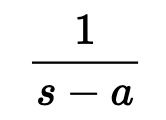 <p>F(s) = L { f(t) }</p>