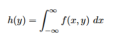 <p>-Integrate y out</p><p>-Use the bounds of y</p>