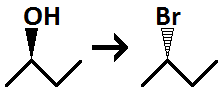 <p>replaces -OH with -Br</p><p>only for 1º and 2º, via SN2 (inversion of stereochemistry)</p><p>works for alcohols and carboxylic acids</p><p>(conversion to an alkyl bromide)</p>