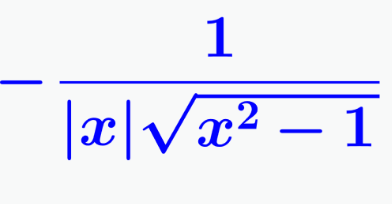 <p>-1/(|x| √(x²-1)) +C</p>
