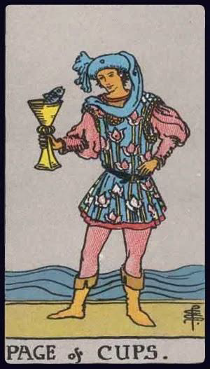 <p>Page of Cups</p>