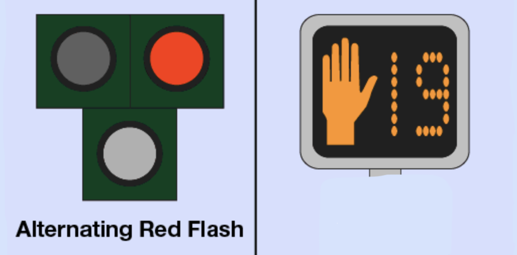 <p>Flashing Red HAWK Signal</p>