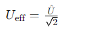 <p><span style="line-height: 115%;">Når man taler om <strong>spændingens størrelse,</strong> taler man typisk om:</span></p><ul><li><p><span style="font-family: Tahoma, sans-serif; line-height: 115%;"><strong>Spidsværdi (Û)</strong></span><span style="line-height: 115%;"> → den maksimale spænding i toppen af sinuskurven</span></p></li><li><p><span style="font-family: Tahoma, sans-serif; line-height: 115%;"><strong>Effektivværdi (U)</strong></span><span style="line-height: 115%;"> → den værdi man normalt opgiver i elnettet, og som man har valgt fordi den afgiver samme effekt som jævnspænding.</span></p></li></ul><p class="MsoNormal"><span style="line-height: 115%;">Eksempel:</span></p><p class="MsoNormal"><span style="line-height: 115%;">I Danmark er netspændingen: 230V, spidsværdi 325 V</span><br></p>