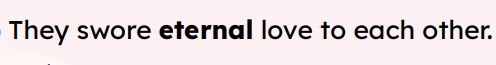 <p>eternal</p>
