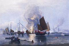<p>Two wars fought between Western powers and China (1839-1842 and 1856-1858) after China tried to restrict the importation of foreign goods, especially opium; China lost both wars and was forced to make major concessions.</p>