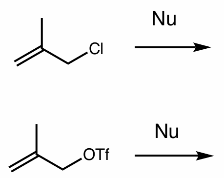 <p>which of these reactions is better/would happen faster and why? </p>