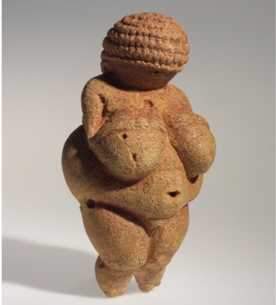 <p><span style="background-color: transparent;">1.10 Woman of Willendorf, Austria, 24,000–22,000 BCE. Oolitic limestone, height</span></p><p><span style="background-color: transparent;">4⅜ in. (11.1 cm). Naturhistorisches Museum, Vienna.</span></p>