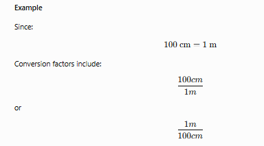 <p>A ratio equal to <strong>1</strong> that allows you to change units without changing the actual value.</p><p></p>