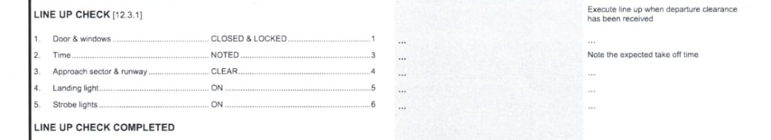 <p>LINE UP CHECK</p>