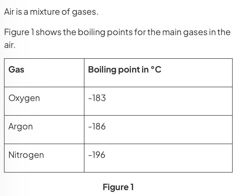 <p>Describe how to separate only nitrogen from the liquid air.</p>