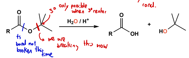 <p>acidic condition, with reso interm and carbocation</p>