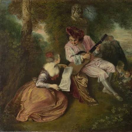 <p>The Scale of Love; Watteau; Rococo</p>