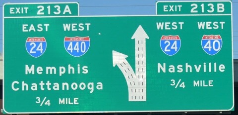<p>green with white letters</p>