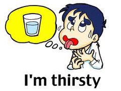 <p>Tengo sed</p>