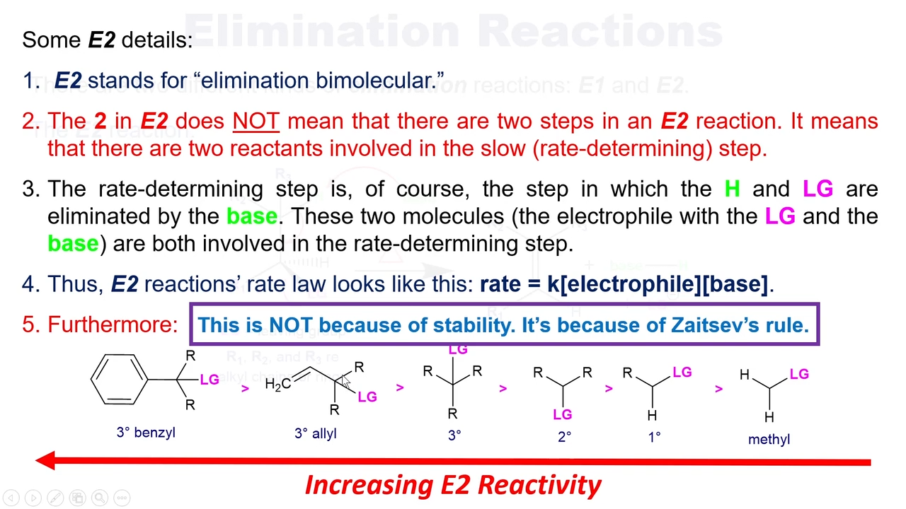 <p>More substitued, more reactions</p><p></p><p>due to zatsiev’s rule </p>