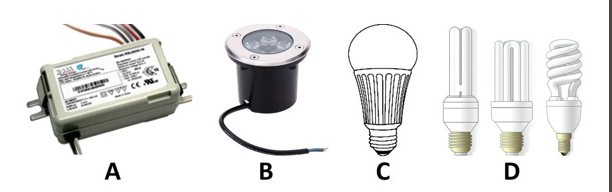<p><span>From the figures above, what do you call Figure A which is used in LED lighting?</span></p>