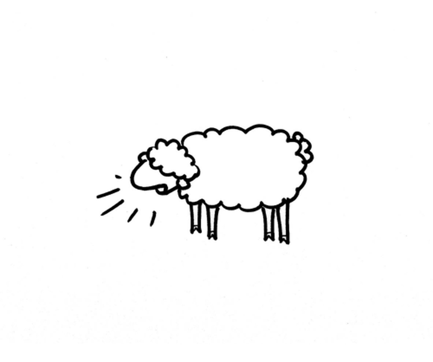 <p>verbum:</p><p>To say "BAAA"</p>