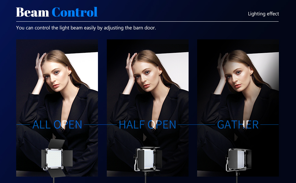 <p>A rotatable attachment fixed to the front of a fresnel spotlight. It consists of two or four metal flaps that are hinged so that it is possible to cut off the beam in a particular direction(s)</p>