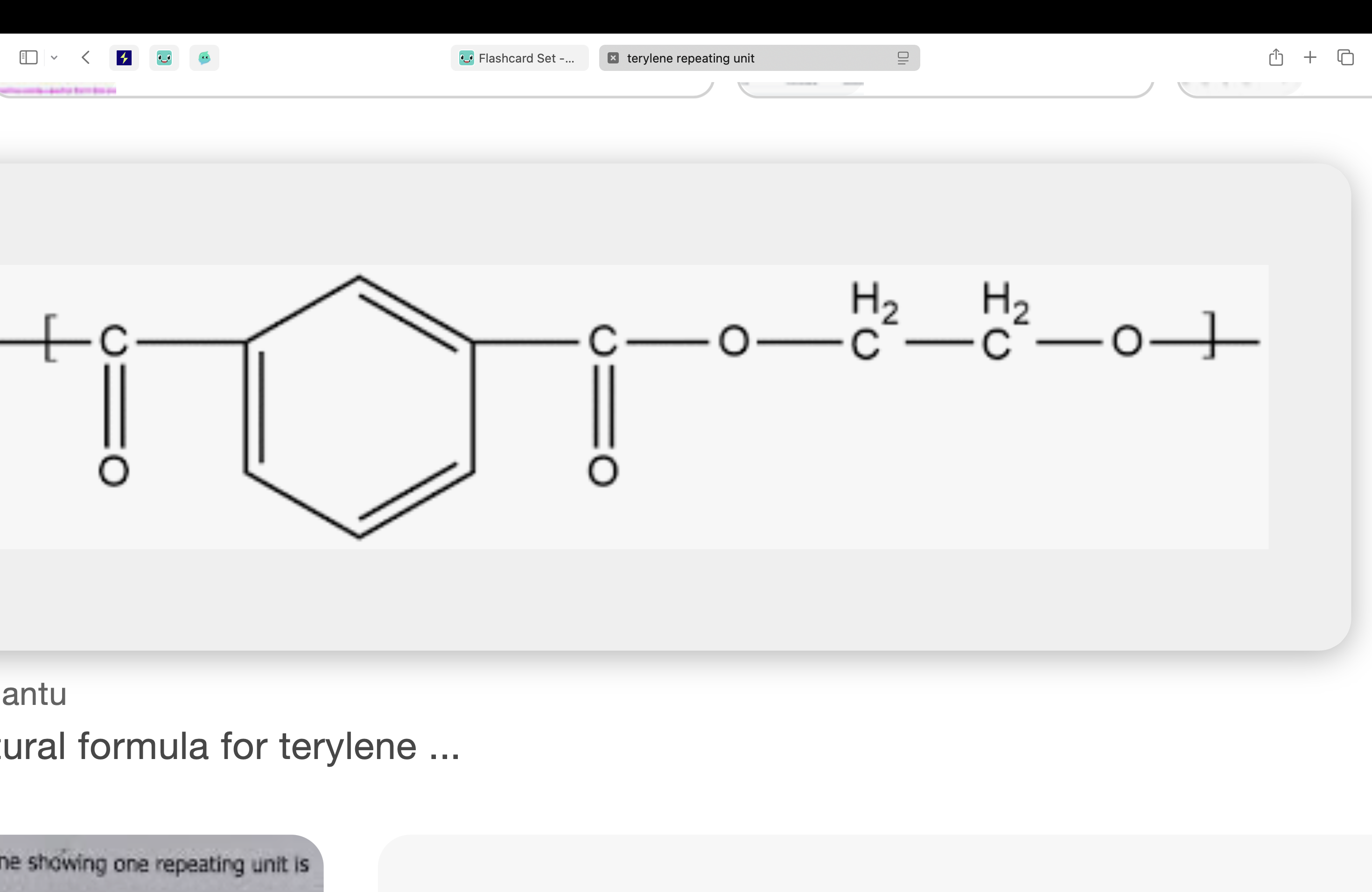 <p>from the monomers Ethan 1-2diol and benzene 1,4 dicarboxylic acid </p><p>carpets clothing plastic bottles </p>