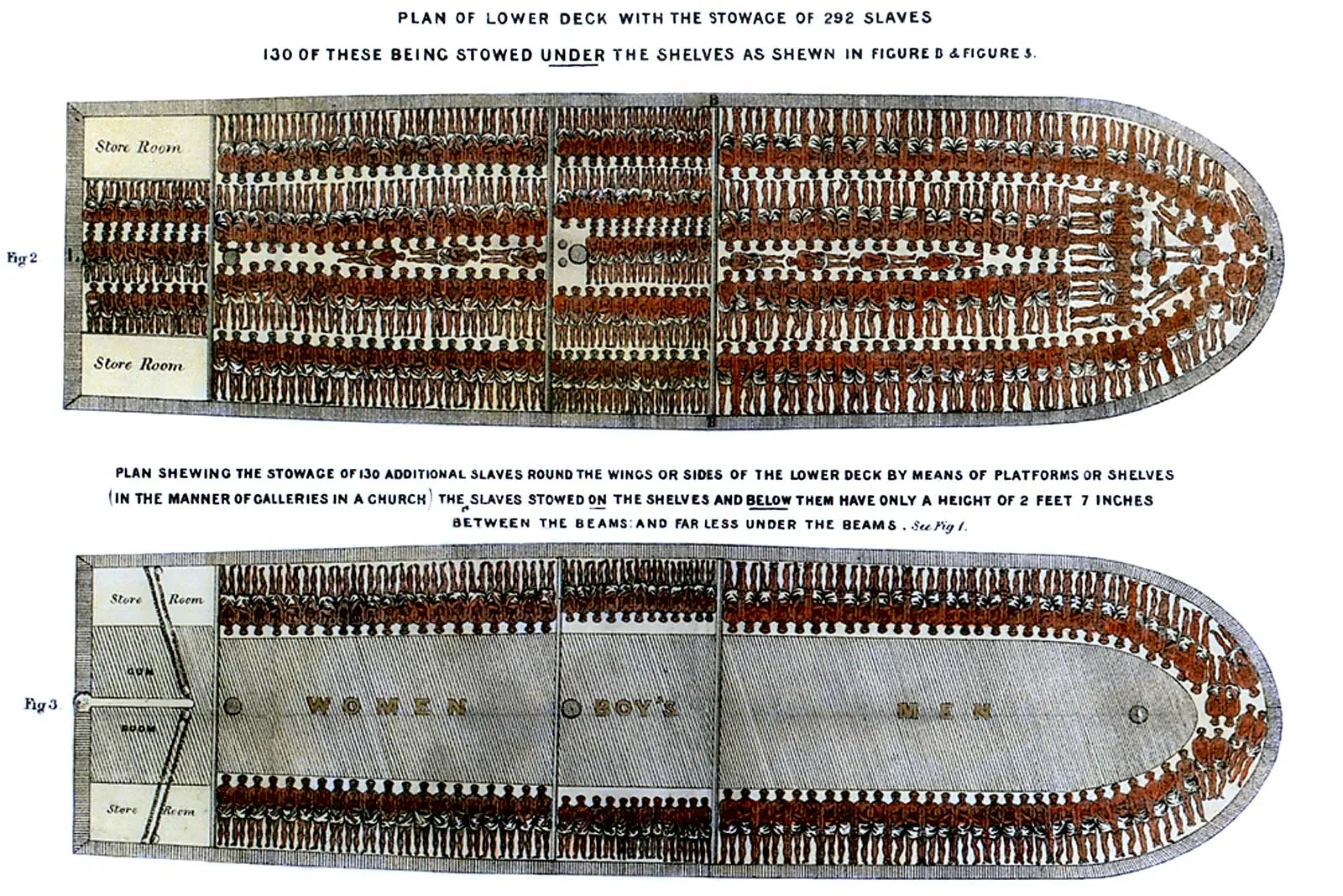 <ul><li><p>part of the triangular trade where Africans were shipped to America as part of the slave trade.</p></li></ul><p>example of how it was?</p><ul><li><p>Enslaved Africans were packed tightly aboard ships in brutal conditions, many died from disease, starvation, and abuse.</p></li></ul><p></p>