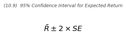<p>\bar{R} \pm 2 \times SE</p>