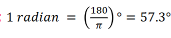 <p>which is the same thing as 360/2pi</p>