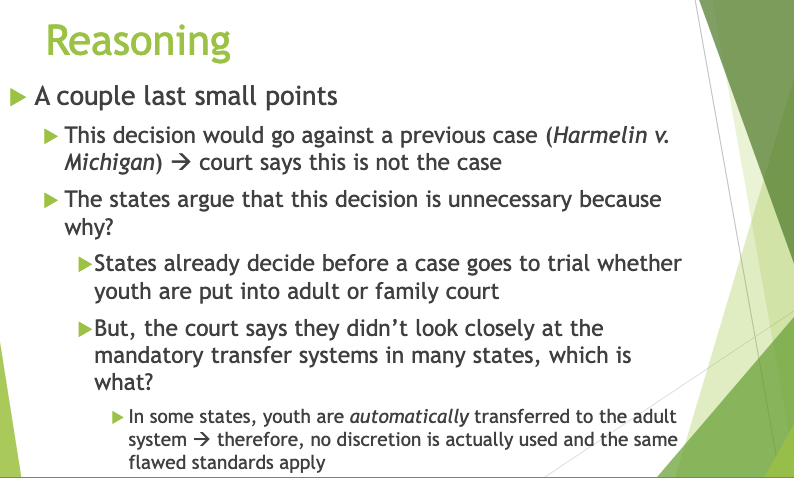 <p>Harmelin v. Michigan. </p>