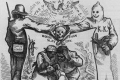 <p>The period when racism was at its worst after the Civil War, between the end of Reconstruction 1877 to the early 20th century.</p>