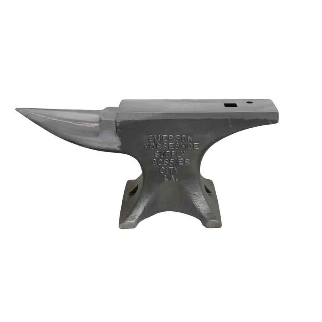 <p>Heavy steel surface ranging from 20 to 200 pounds, used for shaping and forming hot or cold metal during forging work.</p>