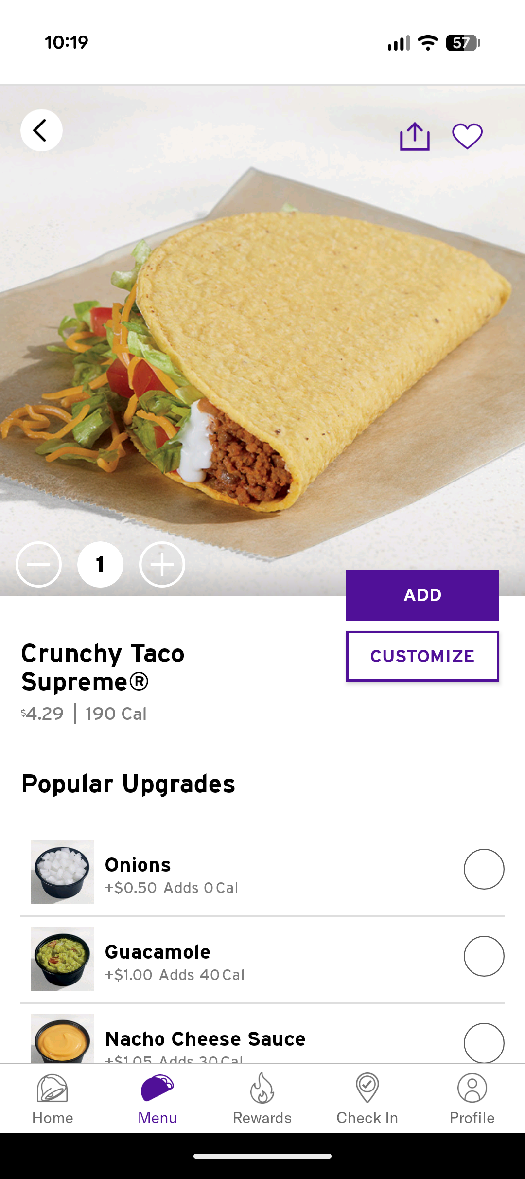 <p>Crunchy Taco Supreme</p><p></p>