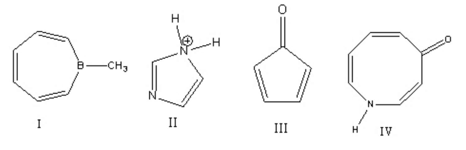 <p>Which one of the following compound is aromatic?</p>