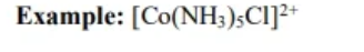 <p>Transition metal iosn in combo with ligand from - transition metal species has nonzero charge </p><p></p>
