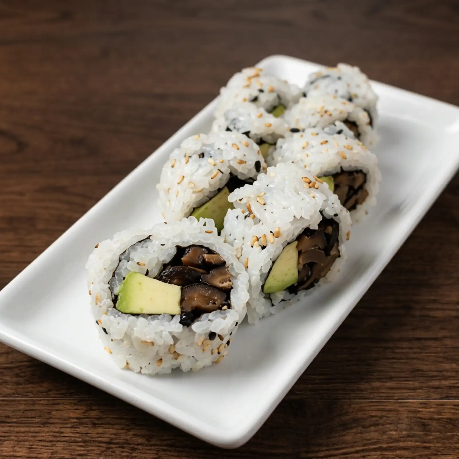 <p>shiitake mushrooms and avocado </p><p>6 pcs</p>