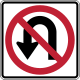 <p>no U-Turn</p>