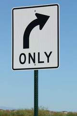 <p>says which direction you can go</p>
