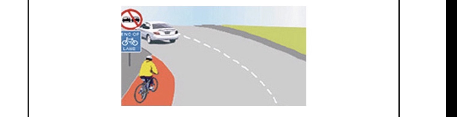 <p>What should a driver be aware of in this situation?</p>