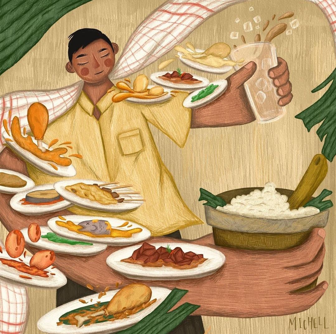 <p>memasak nasi </p>