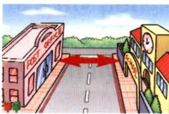 <p>Ở phía đối diện</p>