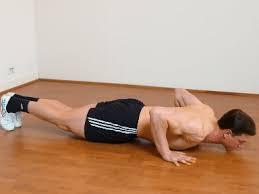 <p>Lowering down tricep brachii</p>