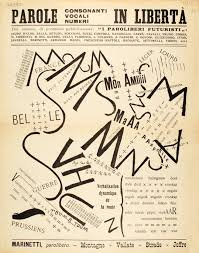 <p><strong>Filippo Marinetti, Montage + Vállate + Strade x 1915</strong></p>