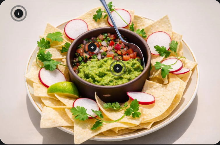 <p>smashed avocado dip</p>