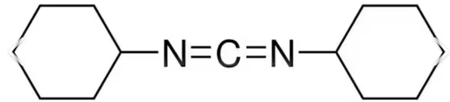 <p>Dicyclohexylcarbodiimide </p><p>Enables formation of esters under mild conditions </p>